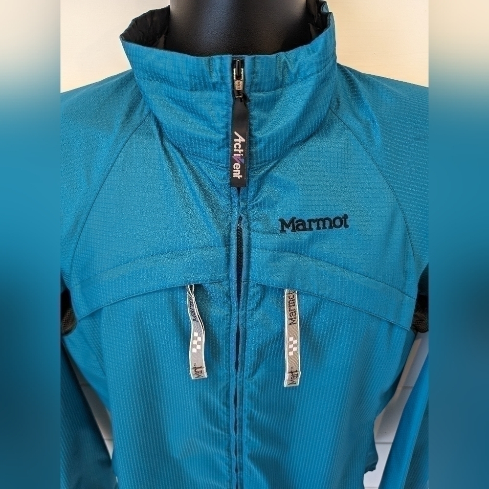 Marmot Activent Windbreaker Full Zip Blue Women's Medium - Picture 2 of 11